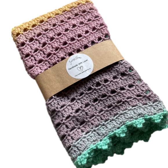 Hand Crocheted Blanket / Baby Blanket / Lap Blanket - Picture 7 of 10